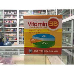 VITAMIN 3B PHÚC VINH HỘP 100 VIÊN