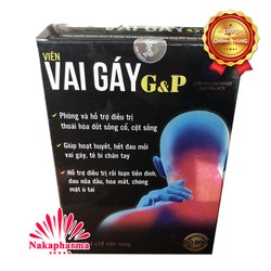 Viên Vai Gáy G&P mẫu mới | Giảm đau nhức cột sống,...
