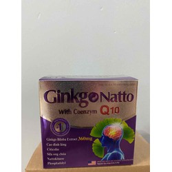VIEN UONG BỔ NÃO GINKGO NATTO WITH COENZYM Q10 giú...