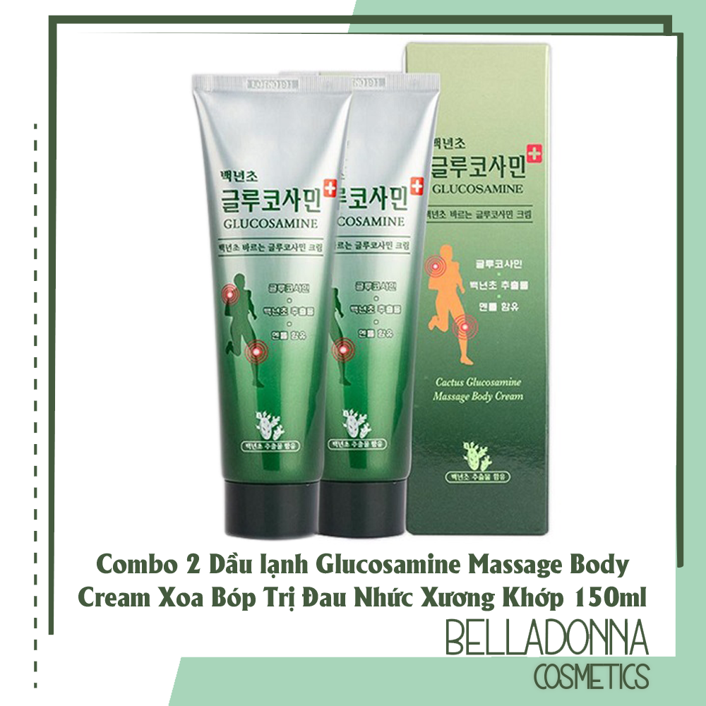 Combo 2 Dầu lạnh Glucosamine Massage Body Cream Hàn Quốc xoa bóp đau