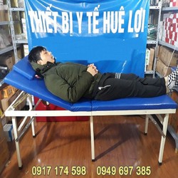 Giường spa gấp gọn 6 chân chắc chắn nâng đầu - Giư...