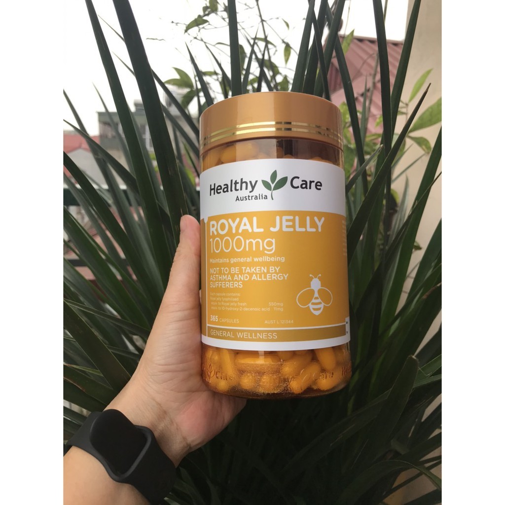 Sữa Ong Chua Healthy Care Royal Jelly 1000 365 Vien Hồ Sơ Sức Khỏe