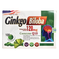 Viên Bổ Não Ginkgo Biloba Q10 hộp 100v