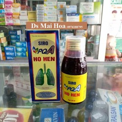 Siro PQA Ho Hen - TPCN Trị hen suyễn, Hen Phế Quản...