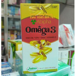 Omega-3 Abipha chứa tinh chất dầu cá, dầu gấc, bổ...