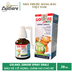GOLANIL JUNIOR SPRAY ORALE - Giúp Bảo Vệ Cổ Họng,...