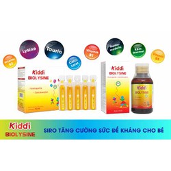 Siro Kiddy Biolysine Mediphar (Hỗ trợ miễn dịch, g...