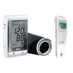 Combo Máy đo huyết áp bắp tay Microlife + Nhiệt kế...