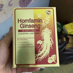 Homfamin Ginseng Cao nhân sâm, cao bạch quả, tăng...