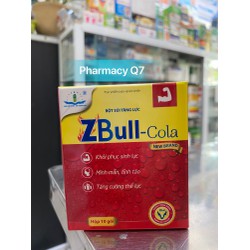 Bột sủi tăng lực ZBULL Cola hộp 10 gói