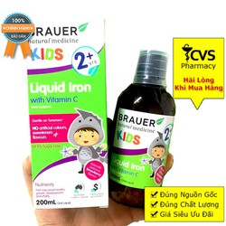 BRAUER KIDS LIQUID IRON WITH VITAMIN C 200ML - Sir...