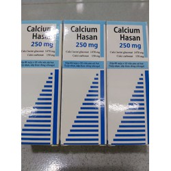 Calcium Hasan 250mg(tuýp 12 viên)
