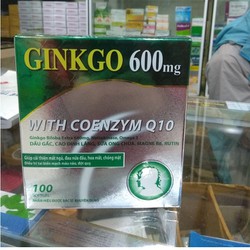 combo 10 hộp Hoạt huyết dưỡng não GINKGO 600 WITH...