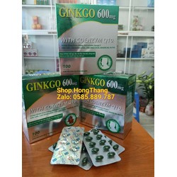 Ginkgo 600Mg Viên Uống Hoạt Huyết Dưỡng Não Lưu Th...