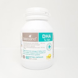 Viên uống bổ sung DHA Bioisland hộp 60 viên cho bé...