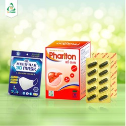 Combo Thực phẩm bảo vệ sức khỏe PHARITON BỔ GAN (1...
