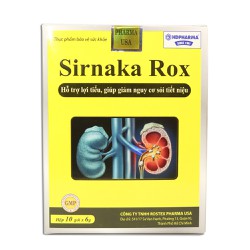 Sirnaka Rox cải tiện tiểu đêm, giảm nguy cơ sỏi th...