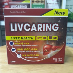 Bổ gan Livcaring gold hộp 12 vỉ x 5 viên