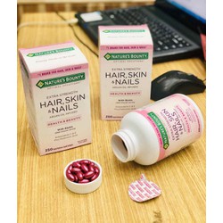 Viên Uống Hair Skin Nails 250 viên Nature Bounty