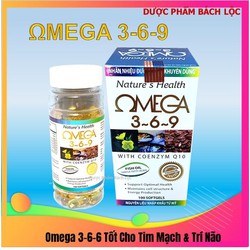 [hộp 100 viên] Viên dầu cá Ome.ga 369 Nature healt...