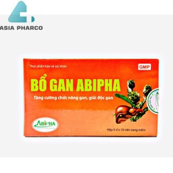 BỔ GAN ABIPHA GIẢI ĐỘC GAN, BẢO VỆ GAN LUÔN MẠNH K...