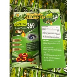 Omega-369 dầu gấc Q10 chứa dầu cá, dầu gấc, bổ sun...