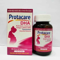 Protacare DHA Viên bổ bà bầu Bổ sung sắt, acid fol...