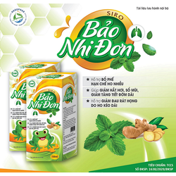 SIRO BẢO NHI ĐƠN - ĐIỀU TRI HO, HẮT HƠI SỔ MŨI, GI...