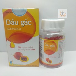Dầu Gấc Isopharco - Lọ 100 Viên