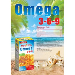 [hộp 100 viên] Viên dầu cá Ome.ga 369 Medi USA Bổ...