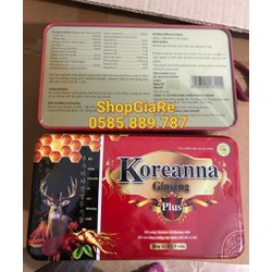 Koreanna Ginseng Plus Viên tăng lực nhân sâm, Giúp...