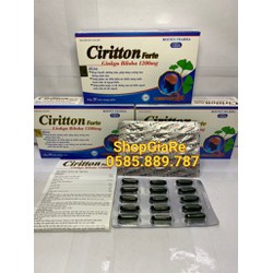 Tăng cường lưu thông máu và bổ não Ciritton forte