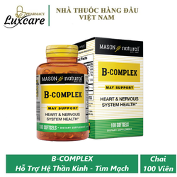 Mason Natural B Complex - Hỗ Trợ Sức Khoẻ Tim Mạch...
