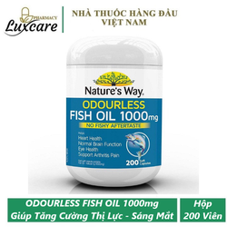 Nature's Way Odourless Fish Oil 1000mg - Giúp Tăng...