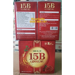 Viên tăng lực nhân sâm 15B Ginseng Giúp bồi bổ cơ...