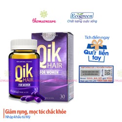 Qik Hair For Women viên giảm rụng tóc tăng tế bào...