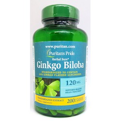 Puritans Pride Ginkgo Biloba 120mg chai 200 viên b...