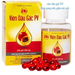 Viên dầu gấc PV lọ 100 viên giúp hỗ trợ sáng mắt g...