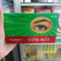 Viên sáng mắt traphaco hộp 3 vỉ x 10 viên nang mềm