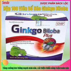 [Hộp 100 Viên] Viên Uống Bổ Não Ginkgo Biloga Plus...