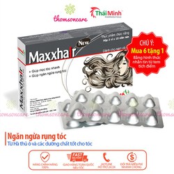 Maxhair mọc tóc nhanh chống gãy rụng hộp 30 viên b...