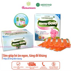 Siro ăn ngon Medstand Namy Gold hộp 20 ống tiện dụ...