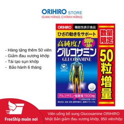 Viên uống bổ xương khớp Glucosamine Orihiro 950 vi...