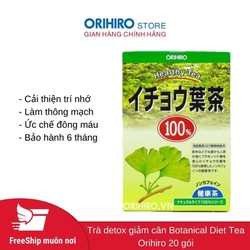 Trà lá bạch quả hỗ trợ trí nhớ Orihiro 26 gói - Tr...