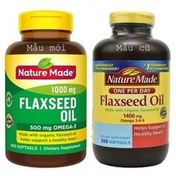 Flaxseed Oil Omega369 1400mg Hộp 300 viên Nature M...