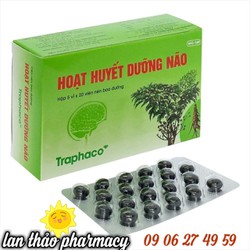 HOẠT HUYẾT DƯỠNG NÃO TRAPHACO HỘP 100 VIÊN GIÁ TỐT