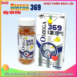Viên uống O.me.ga 369 Q10 gold - dầu cá, dầu gấc,...