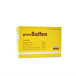 Viên uống giải độc gan Glutasulfen Hộp 100 viên