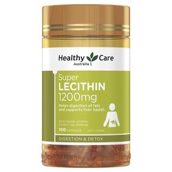 Mầm đậu nành Úc Super Lecithin Healthy care 100 vi...