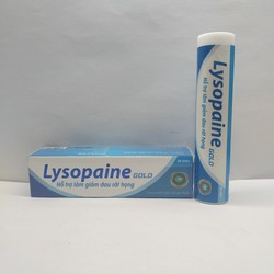 Viên Ngậm Lysopaine Gold Hương Bạc Hà - Lọ 24 Viên